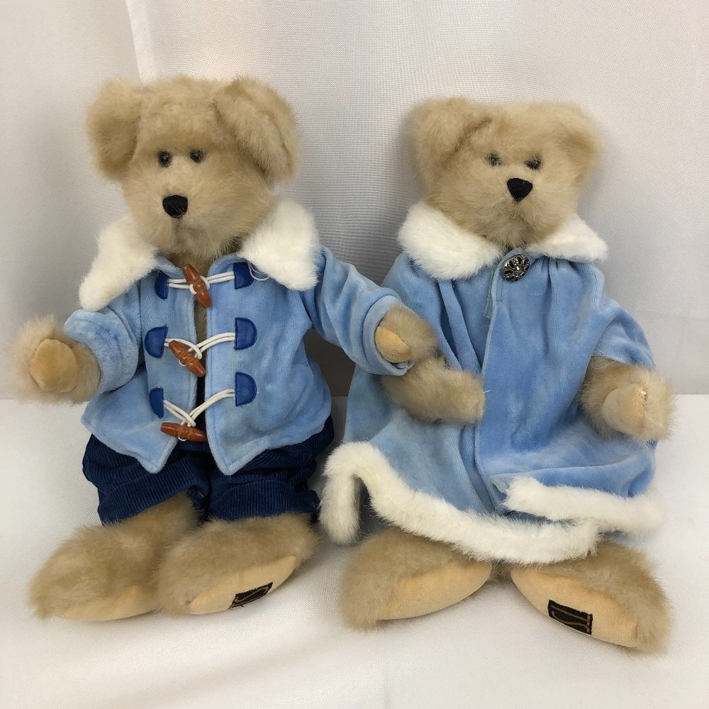 Snowball & Snowflake 2003 Plush Bears by Trade Secret 16"
